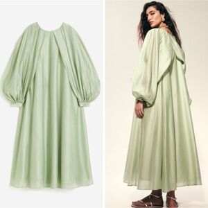 H&M sage maxi dress